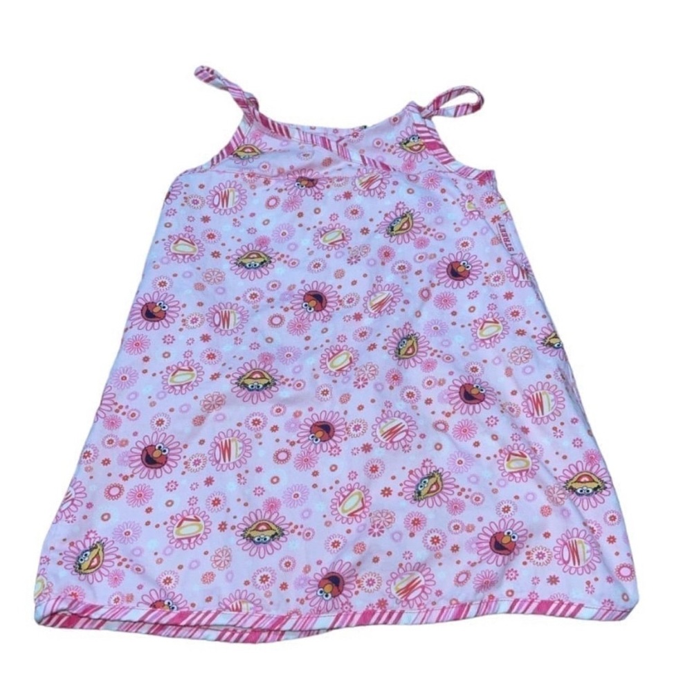 Vintage Sesame Street Elmo & Zoe Toddler Tank Dress